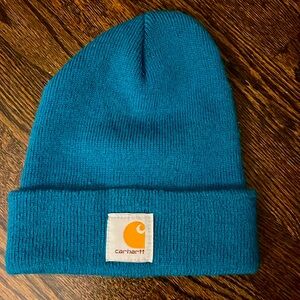 Teal carhart beanie unisex, one size fits all